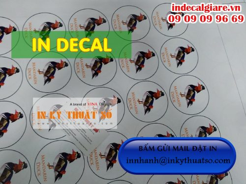 In tem decal nhựa sữa được thực hiện bởi Công ty TNHH In Kỹ Thuật Số - Digital Printing